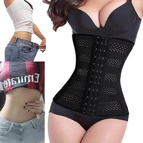 Women Body Shaper Rubber Waist Trainer Cincher Underbust Corset Shapewear