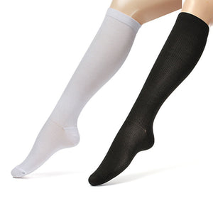 Unisex Stocking Solid Color Running Sports Knee High Relief Compression Socks