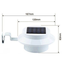 Load image into Gallery viewer, Outdoor Garden Solar Powered Light Wall Roof Path Gutter Fence Security LED Lamp