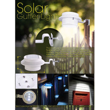 Load image into Gallery viewer, Outdoor Garden Solar Powered Light Wall Roof Path Gutter Fence Security LED Lamp