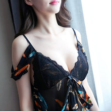 Load image into Gallery viewer, Sexy lingerie lace net yarn sling dress pajamas