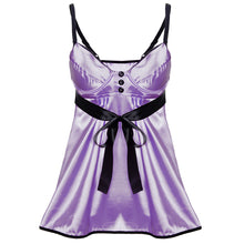 Load image into Gallery viewer, Sexy Bowknot Babydoll Women Underwear Nightwear Sleepwear Dress + G-string