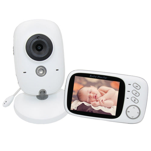 3.2 inch Wireless Video Color Baby Monitor High Resolution Baby Nanny Security Camera Night Vision Temperature Monitoring