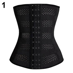 Women Body Shaper Rubber Waist Trainer Cincher Underbust Corset Shapewear