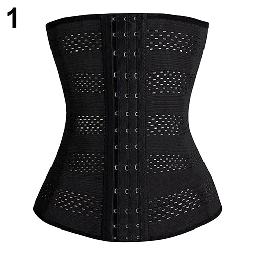 Women Body Shaper Rubber Waist Trainer Cincher Underbust Corset Shapewear