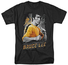 Load image into Gallery viewer, Amazon.com: Bruce Lee Men&#39;s Yellow Dragon T-Shirt Black: Clothing