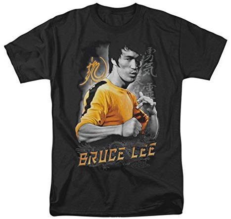 Amazon.com: Bruce Lee Men's Yellow Dragon T-Shirt Black: Clothing