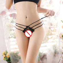 Load image into Gallery viewer, Women Sexy Lace Condole Belt Thongs T-Back G-String Low Waist Briefs Panties