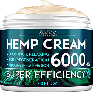 Hemp Pain Relief Cream (6000 Mg)