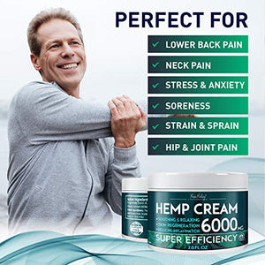 Hemp Pain Relief Cream (6000 Mg)