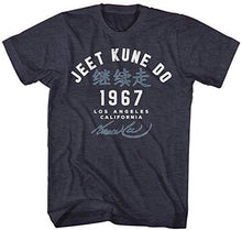 Load image into Gallery viewer, Bruce Lee Men&#39;s Academy &#39;67 Slim Fit T-Shirt Navy Heather: Clothing