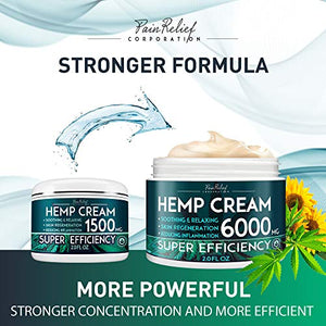 Hemp Pain Relief Cream (6000 Mg)