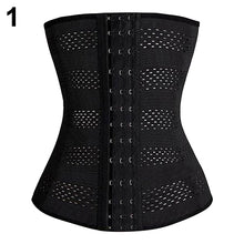 Load image into Gallery viewer, Women Body Shaper Rubber Waist Trainer Cincher Underbust Corset Shapewear