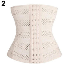 Load image into Gallery viewer, Women Body Shaper Rubber Waist Trainer Cincher Underbust Corset Shapewear