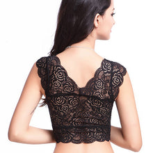 Load image into Gallery viewer, Women&#39;s Summer Sexy Hollow Lace Stretchy Padded Sport Yoga Vest Wireless Bra Top