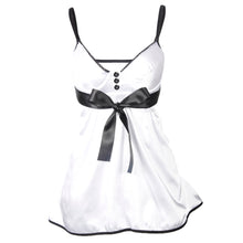 Load image into Gallery viewer, Sexy Bowknot Babydoll Women Underwear Nightwear Sleepwear Dress + G-string