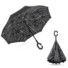 Load image into Gallery viewer, Inverted Umbrella Double Layer sun parasol Women Rain Reverse Umbrellas male guarda chuva invertido paraguas parapluie Windproof