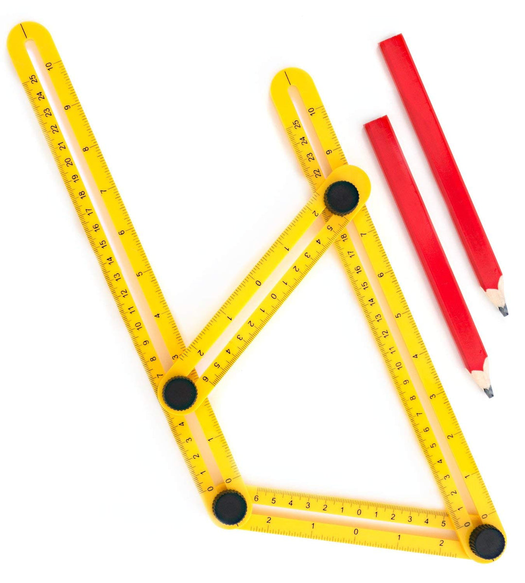Four-Sided Ruler Measuring Instrument Template Angle Tool Mechanism Sl ...