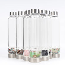 Load image into Gallery viewer, New Product Creative Natural Quartz Crystal Glass Water Bottle Gravel Irregular Stone Cup Point Wand Healing Infused Elixir Cup