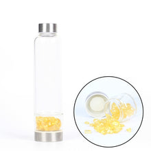 Load image into Gallery viewer, New Product Creative Natural Quartz Crystal Glass Water Bottle Gravel Irregular Stone Cup Point Wand Healing Infused Elixir Cup