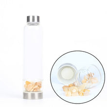 Load image into Gallery viewer, New Product Creative Natural Quartz Crystal Glass Water Bottle Gravel Irregular Stone Cup Point Wand Healing Infused Elixir Cup