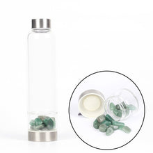 Load image into Gallery viewer, New Product Creative Natural Quartz Crystal Glass Water Bottle Gravel Irregular Stone Cup Point Wand Healing Infused Elixir Cup