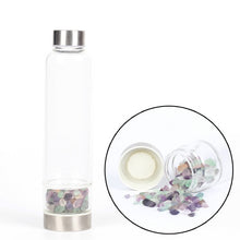 Load image into Gallery viewer, New Product Creative Natural Quartz Crystal Glass Water Bottle Gravel Irregular Stone Cup Point Wand Healing Infused Elixir Cup