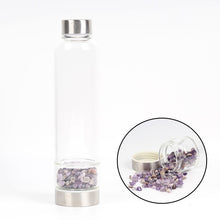 Load image into Gallery viewer, New Product Creative Natural Quartz Crystal Glass Water Bottle Gravel Irregular Stone Cup Point Wand Healing Infused Elixir Cup