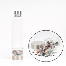 Load image into Gallery viewer, New Product Creative Natural Quartz Crystal Glass Water Bottle Gravel Irregular Stone Cup Point Wand Healing Infused Elixir Cup