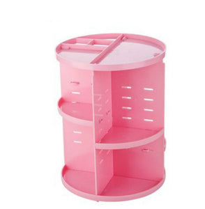 Large Desktop 360 Degree Makeup Organizer Rotating Adjustable Multi-Function Cosmetic Storage Box Brush Holder Jewelry Organizer