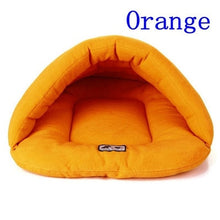 Load image into Gallery viewer, 6 Colors Soft Polar Fleece Dog Beds Winter Warm Pet Heated Mat Small Dog Puppy Kennel House for Cats Sleeping Bag Nest Cave Bed